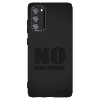 Picasee husă neagră din silicon pentru Samsung Galaxy S20 FE - No Excuses