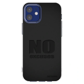 Picasee husă transparentă din silicon pentru Apple iPhone 12 mini - No Excuses
