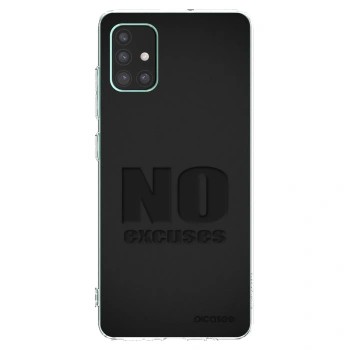 Picasee husă transparentă din silicon pentru Samsung Galaxy M51 M515F - No Excuses