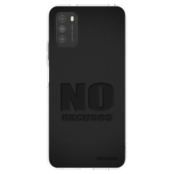 Picasee husă transparentă din silicon pentru Xiaomi Poco M3 - No Excuses