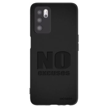 Picasee husă neagră din silicon pentru OPPO A16s - No Excuses