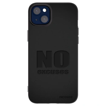 Picasee husă neagră din silicon pentru Apple iPhone 14 Plus - No Excuses