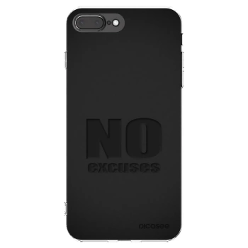 Picasee husă transparentă din silicon pentru Apple iPhone 8 Plus - No Excuses