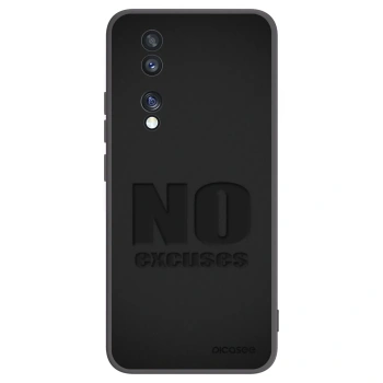 Picasee husă neagră din silicon pentru Honor 70 - No Excuses