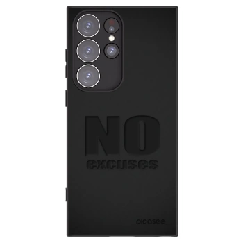 Picasee husă neagră din silicon pentru Samsung Galaxy S23 Ultra 5G - No Excuses