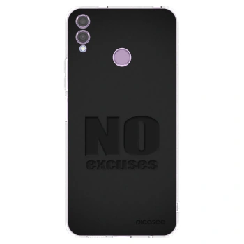 Picasee husă transparentă din silicon pentru Honor 8X - No Excuses