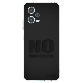 Picasee husă transparentă din silicon pentru Xiaomi Redmi Note 12 5G - No Excuses