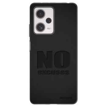Picasee husă neagră din silicon pentru Xiaomi Redmi Note 12 Pro+ 5G - No Excuses