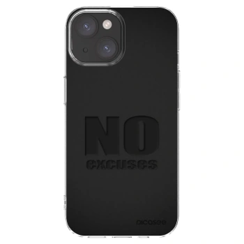 Picasee husă transparentă din silicon pentru Apple iPhone 15 - No Excuses
