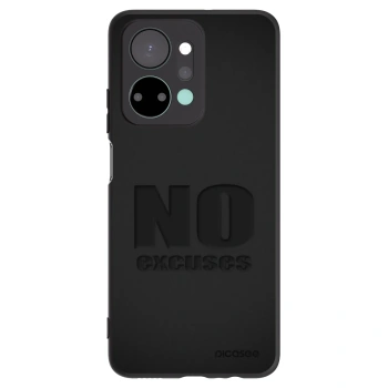 Picasee husă neagră din silicon pentru Honor X7a - No Excuses