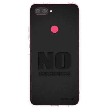 Picasee husă transparentă din silicon pentru Xiaomi Mi 8 Lite - No Excuses