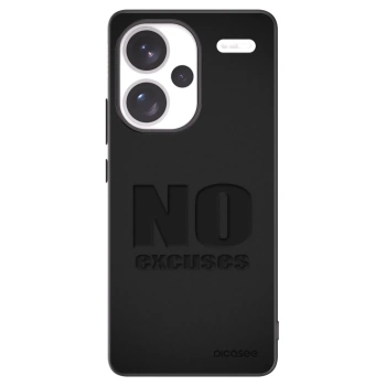 Picasee husă neagră din silicon pentru Xiaomi Redmi Note 13 Pro+ 5G - No Excuses