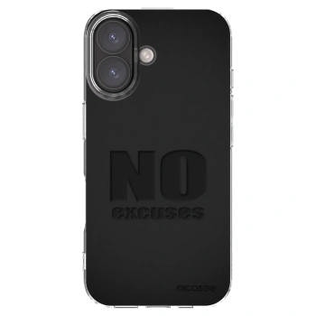 Picasee husă transparentă din silicon pentru Apple iPhone 16 - No Excuses