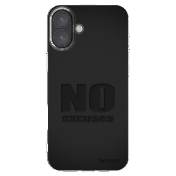 Picasee husă transparentă din silicon pentru Apple iPhone 16 Plus - No Excuses