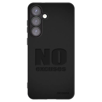 Picasee husă neagră din silicon pentru Samsung Galaxy S25+ 5G - No Excuses