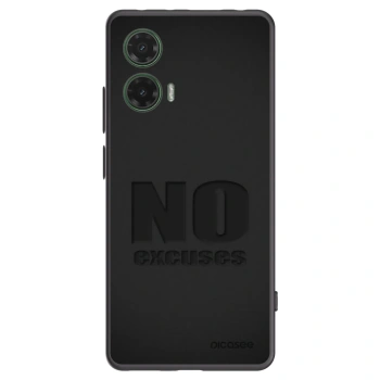 Picasee husă neagră din silicon pentru Motorola Moto G35 5G - No Excuses