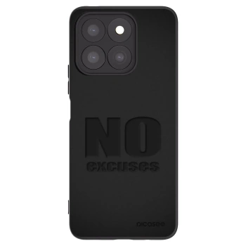 Picasee husă neagră din silicon pentru Honor X8c - No Excuses
