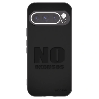 Picasee husă neagră din silicon pentru Google Pixel 9 Pro - No Excuses