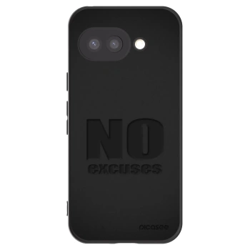 Picasee husă neagră din silicon pentru Google Pixel 9a - No Excuses
