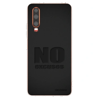 Picasee husă transparentă din silicon pentru Huawei P30 - No Excuses