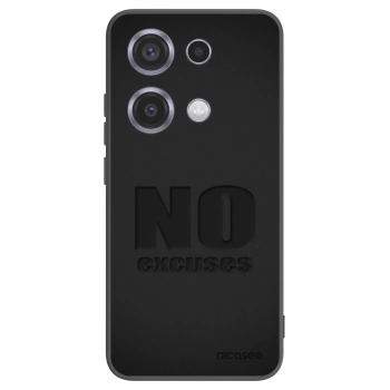 Picasee husă neagră din silicon pentru Xiaomi Redmi Note 14S - No Excuses