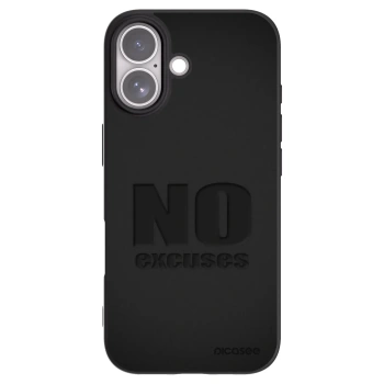 Picasee husă neagră din silicon pentru Apple iPhone 17 - No Excuses