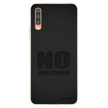 Picasee husă transparentă din silicon pentru Samsung Galaxy A70 A705F - No Excuses