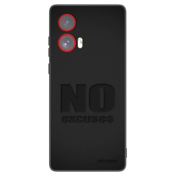 Picasee husă neagră din silicon pentru Motorola Edge 50 Fusion - No Excuses