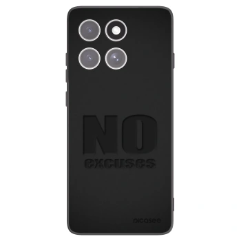 Picasee husă neagră din silicon pentru Motorola Edge 60 Fusion - No Excuses
