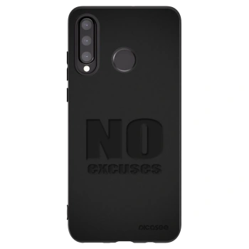 Picasee husă neagră din silicon pentru Huawei P30 Lite - No Excuses