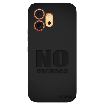Picasee husă neagră din silicon pentru Honor 600 - No Excuses