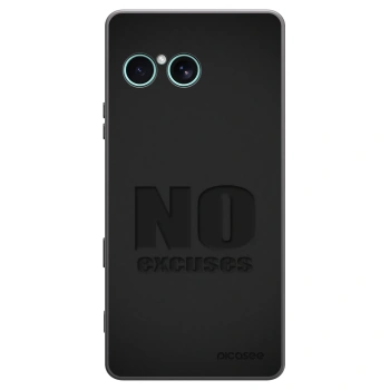 Picasee husă neagră din silicon pentru Sony Xperia 10 VII - No Excuses