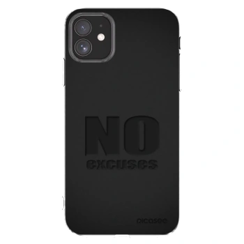 Picasee husă transparentă din silicon pentru Apple iPhone 11 - No Excuses