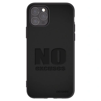 Picasee husă neagră din silicon pentru Apple iPhone 11 Pro - No Excuses