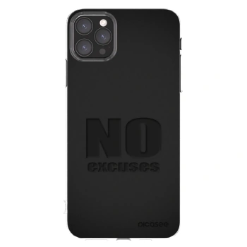 Picasee husă transparentă din silicon pentru Apple iPhone 11 Pro Max - No Excuses