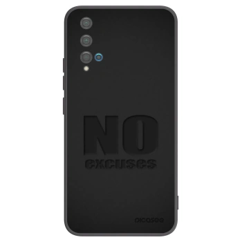 Picasee husă neagră din silicon pentru Huawei Nova 5T - No Excuses