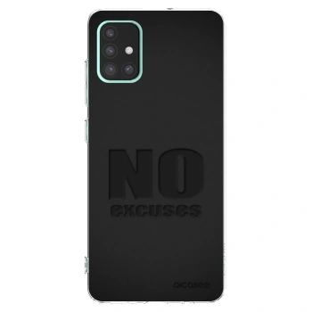 Picasee husă transparentă din silicon pentru Samsung Galaxy A51 A515F - No Excuses