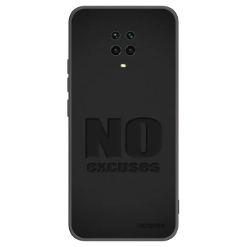 Picasee husă neagră din silicon pentru Xiaomi Redmi Note 9S - No Excuses