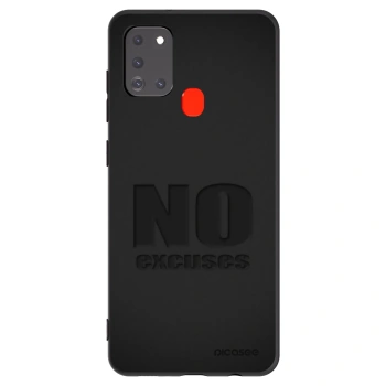 Picasee husă neagră din silicon pentru Samsung Galaxy A21s - No Excuses