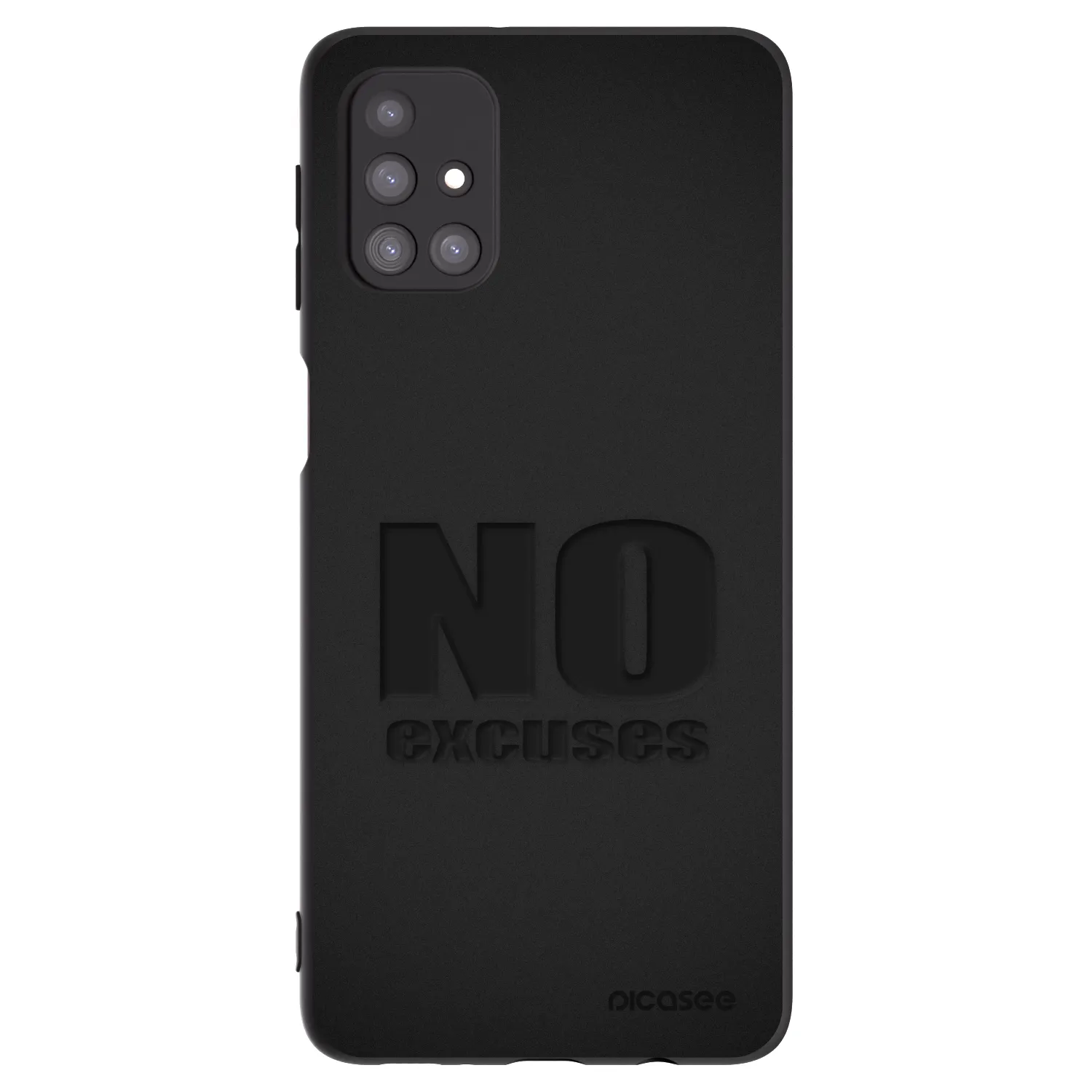 Picasee husă neagră din silicon pentru Samsung Galaxy M31s - No Excuses