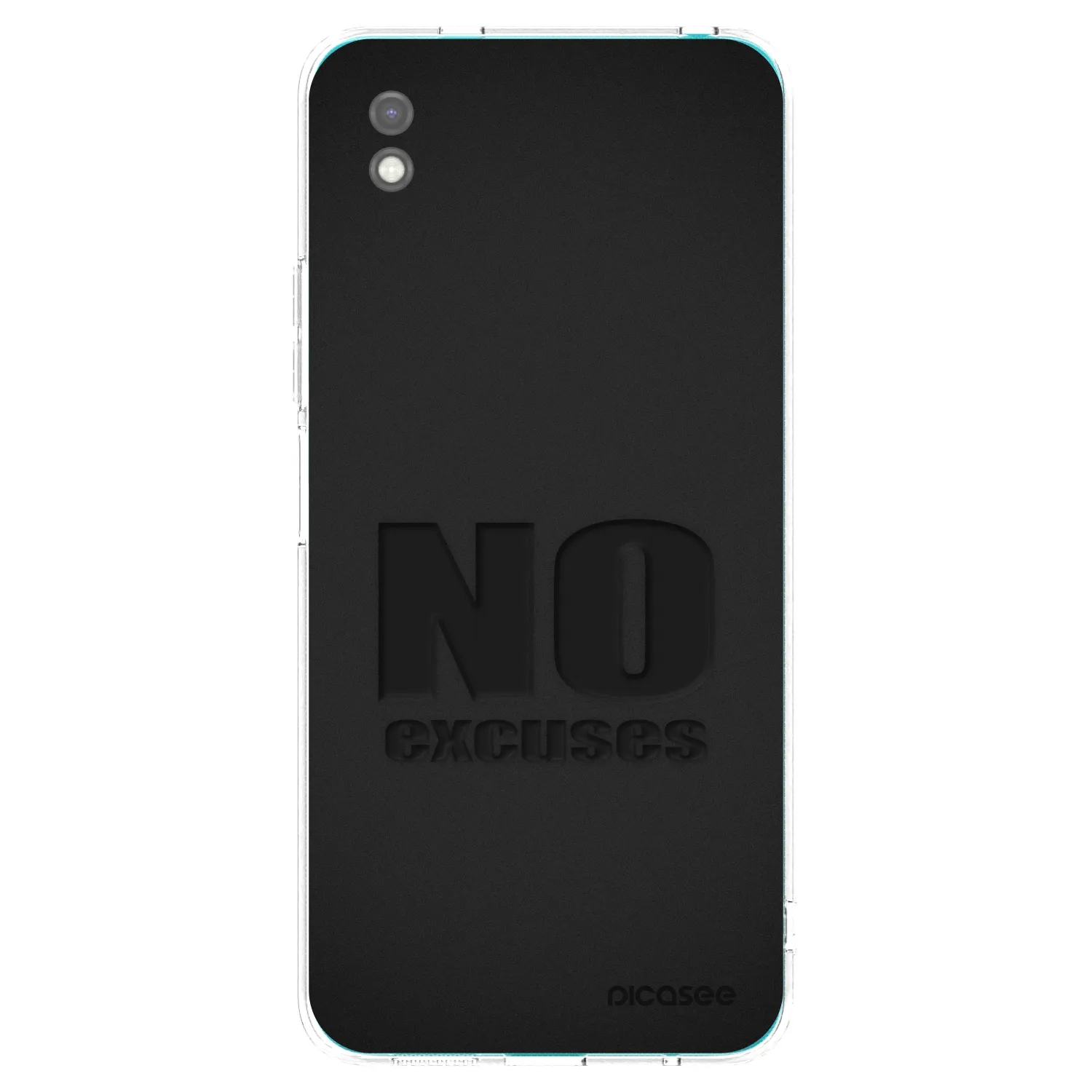 Picasee husă neagră din silicon pentru Xiaomi Redmi 9A - No Excuses