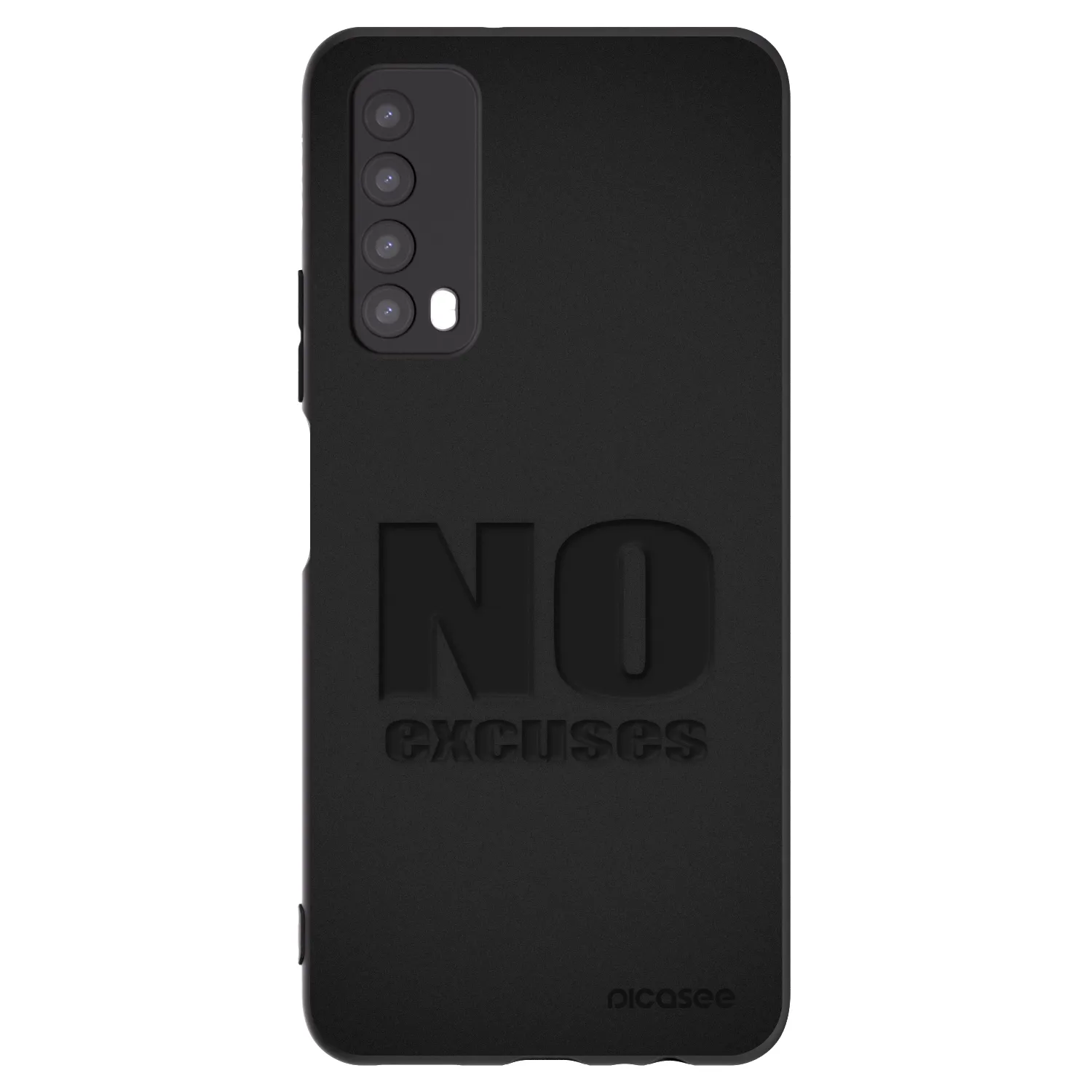 Picasee husă neagră din silicon pentru Huawei P Smart 2021 - No Excuses
