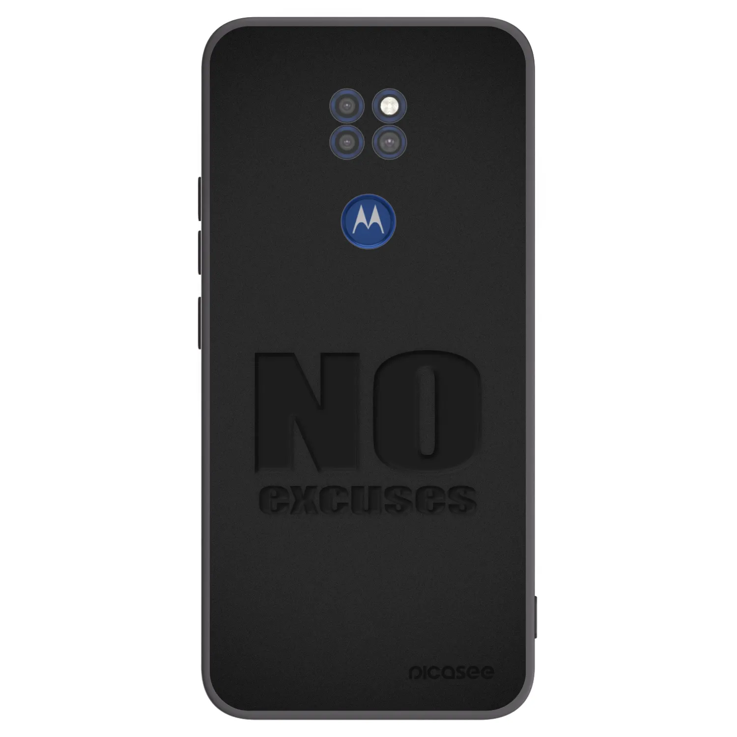 Picasee husă neagră din silicon pentru Motorola Moto G9 Play - No Excuses