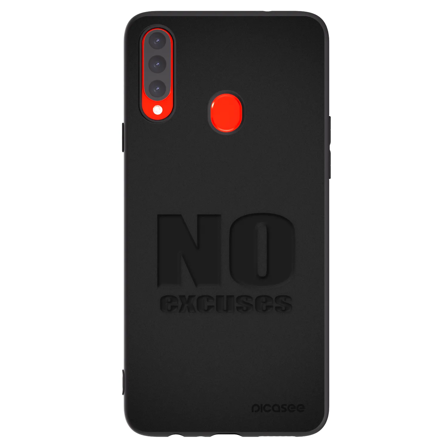 Picasee husă neagră din silicon pentru Samsung Galaxy A20s - No Excuses