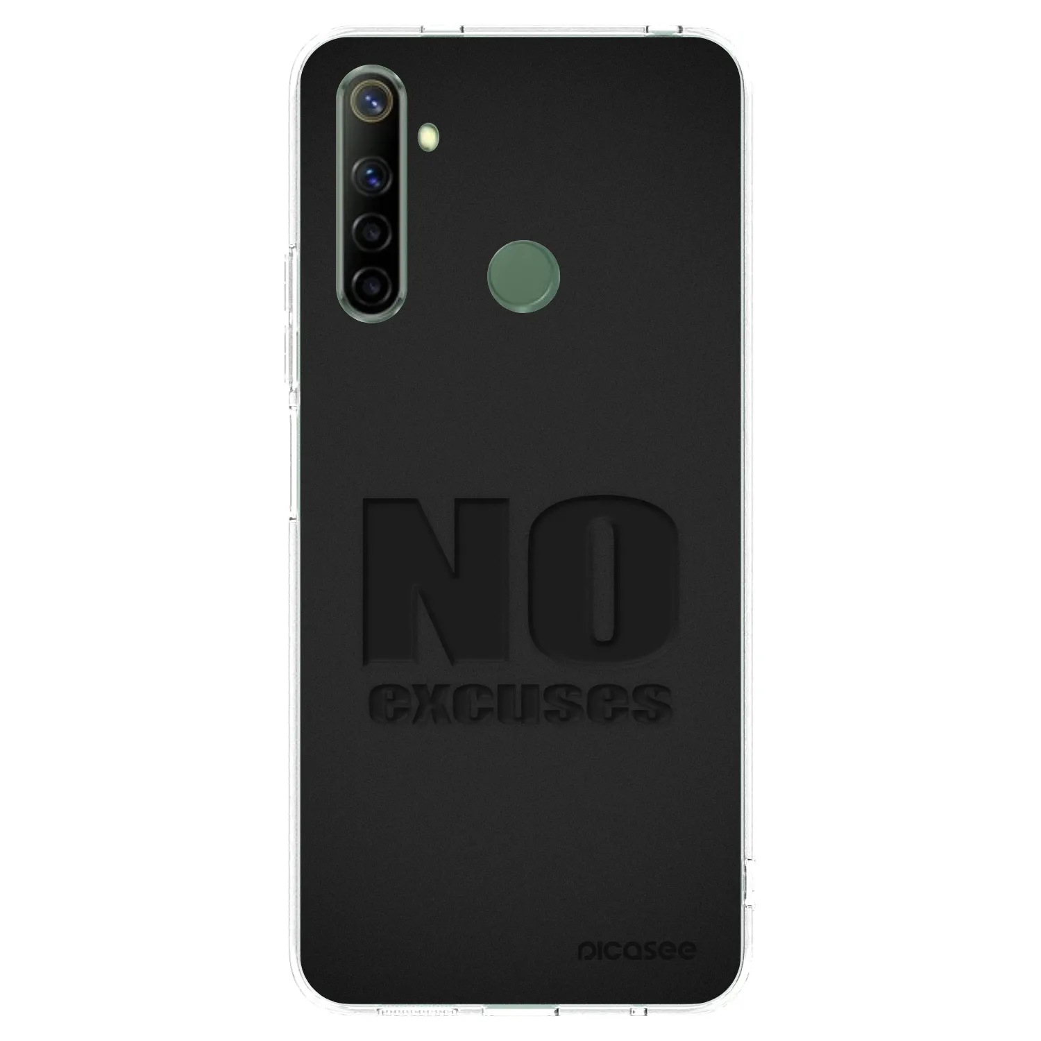 Picasee husă transparentă din silicon pentru Realme 6i - No Excuses