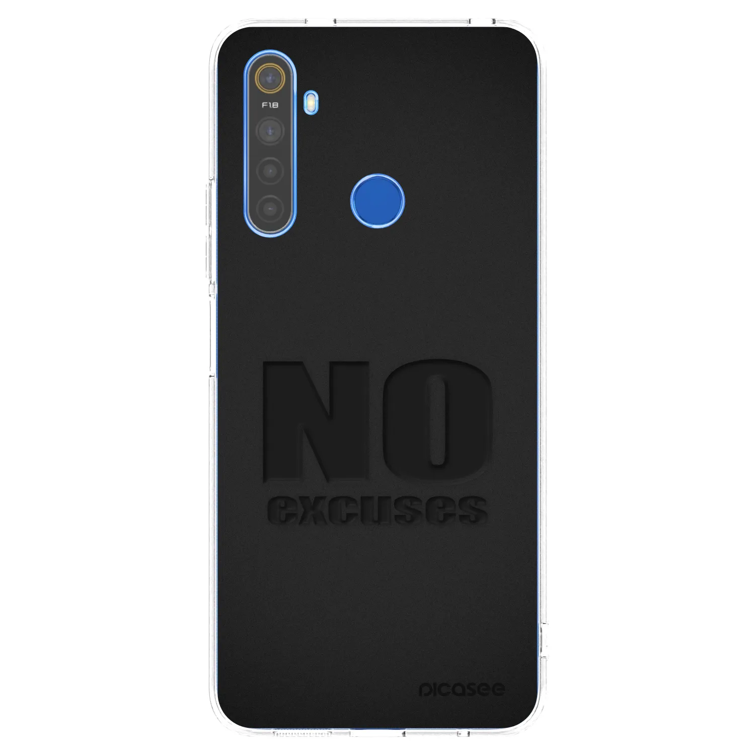 Picasee husă transparentă din silicon pentru Realme 5 - No Excuses