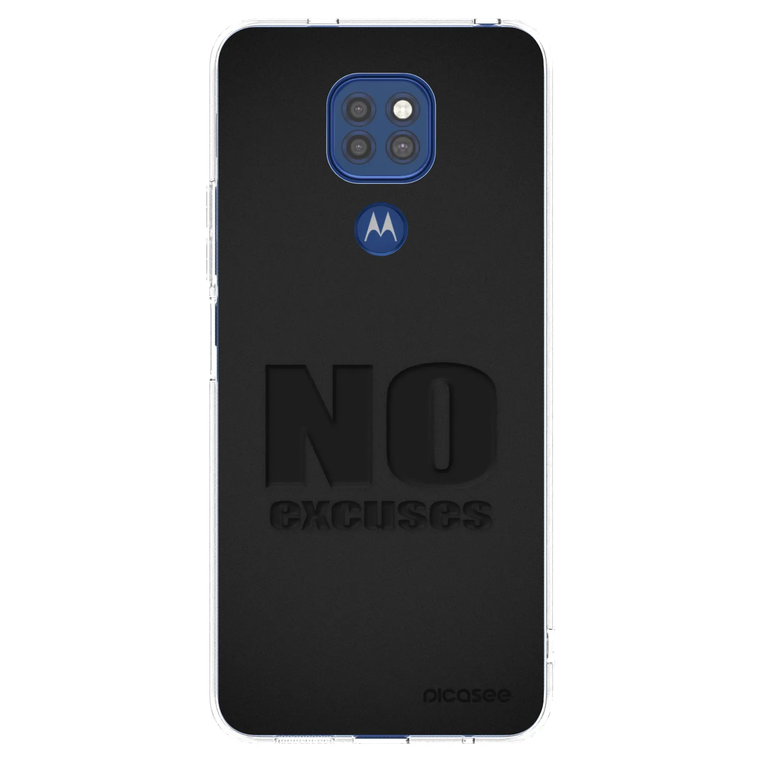 Picasee husă transparentă din silicon pentru Motorola Moto G9 Play - No Excuses