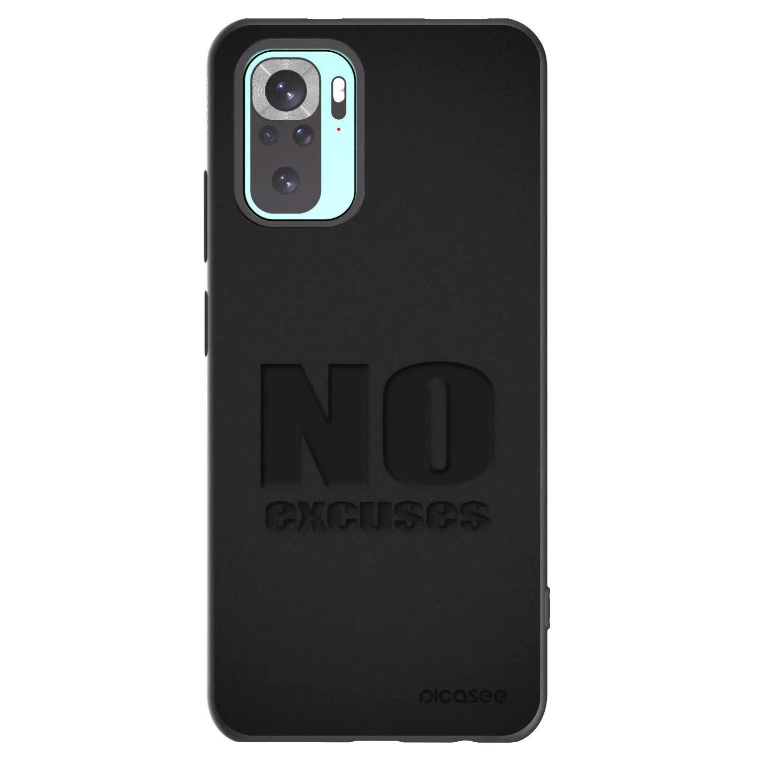 Picasee husă neagră din silicon pentru Xiaomi Redmi Note 10 Pro - No Excuses