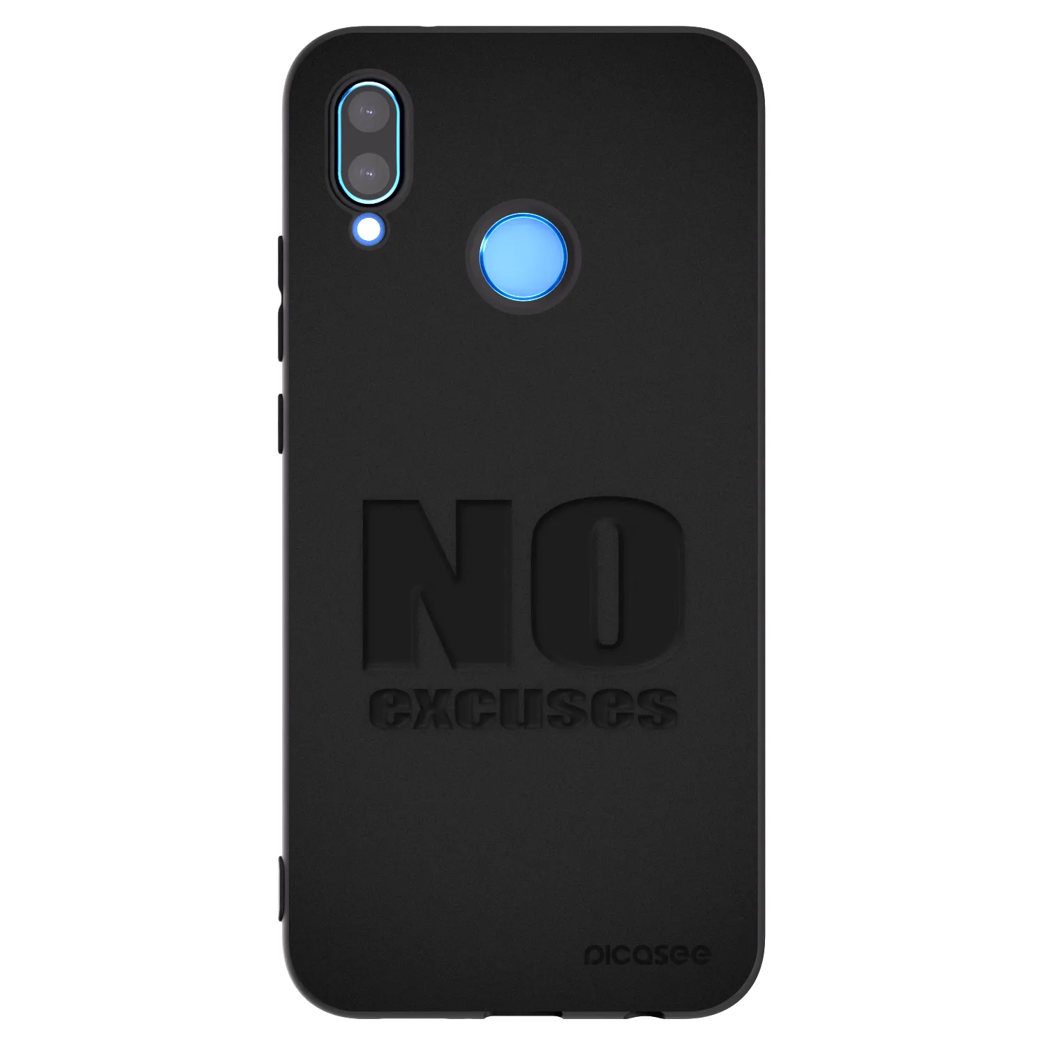 Picasee husă neagră din silicon pentru Huawei P20 Lite - No Excuses