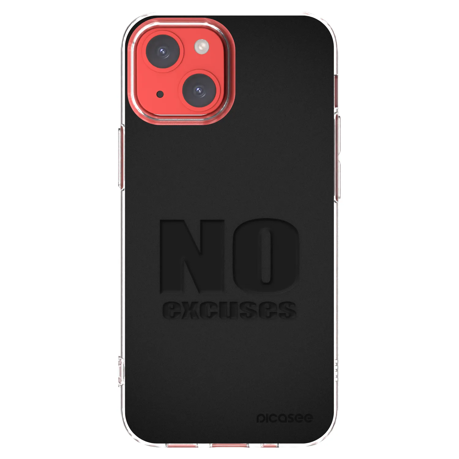 Picasee husă transparentă din silicon pentru Apple iPhone 13 mini - No Excuses
